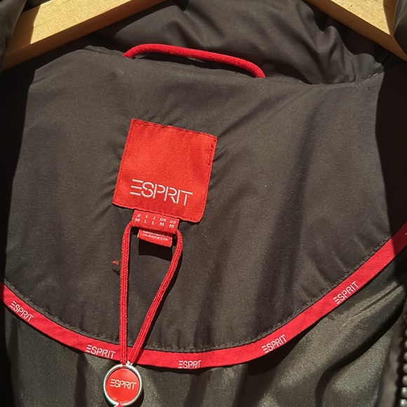 puffy brown midi coat with 2 front pockets many inside - Picture 3 of 6